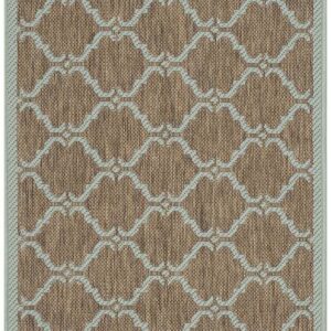 Safavieh Courtyard Cy6009-337 Brown - Aqua Area Rug