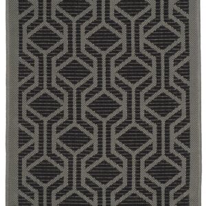 Safavieh Courtyard Cy6114-225 Black - Anthracite Area Rug