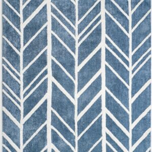 Anji Mountain Alder 142041 Blue - Ivory Area Rug