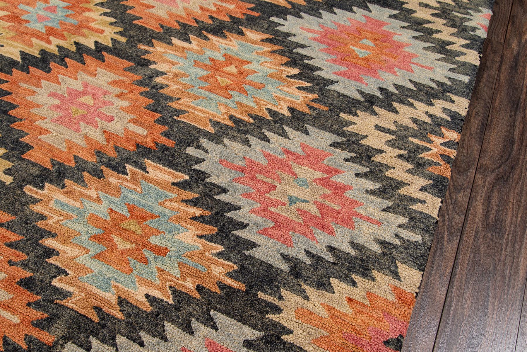 Momeni Tangier Tan19 Black Area Rug - Image 2