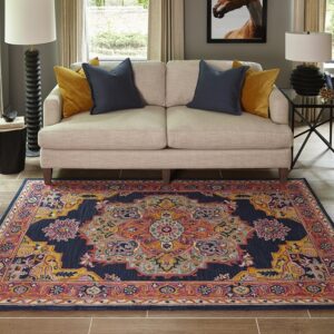Momeni Ibiza IBI-1 Navy Area Rug