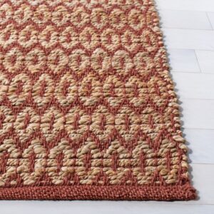 Safavieh Natural Fiber Nfb701P Natural - Rust Area Rug